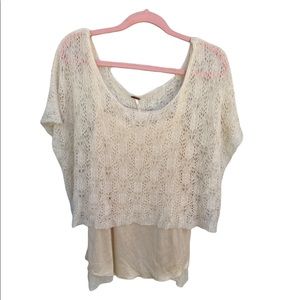 Free People. Medium lace top.
